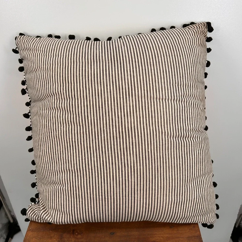 MacKenzie-Childs Patience Brewster Spooky House Pillow 20x20 Orange Halloween